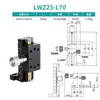 Lwx60 Cremallera de Engranajes de Carrera Larga Deslizador de Ajuste Fino Canal de Cola de Cola Eje X/Z Soporte de Cámara Deslizador para Máquina de Cribado CCD