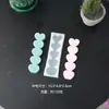 Molde de Silicona para Vela Aromática de Corazón Tridimensional 5 Piezas Herramienta Abrasiva de Silicona para Jabón Artesanal de Pegamento con Forma de Corazón