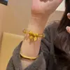 Nuevo Pulsera del Dios de la Riqueza Amarillo Estilo Chino, Lujo Ligero, Nuevo Diseño de Nicho, Atrae Riqueza y Fortuna, Pulsera de Gama Alta Regalo para Mujeres