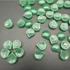 Acessórios para Joias Estilo Antigo DIY, Brincos de Folha de Jade Verde Escuro Gota d'Água, Pente de Cabelo, Materiais para Pente de Cabelo Hanfu, Pétalas de Jade de Vidro