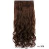 Peruca mulheres longo cabelo cacheado uma peça de alta temperatura seda sem costura peça de extensão de cabelo 5 clip clip peruca de cabelo local de fábrica