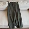 2026 Verão Novo Estilo Retro Vintage Calças Cropped de Perna Larga Calças de Vovó Calças Casuais Femininas Atacado H03Ek8935