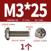 Tornillos de Titanio Puro Estándar Nacional Ta2 Pernos Cruzados de Cabeza Plana de Aleación de Titanio Tornillos de Cabeza Redonda Clavos de Máquina M2M2.5M3M4M5Mm
