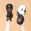 Botas Martin de suela gruesa para mujer, estilo británico, nueva colección otoño/invierno 2026, botas de nieve forradas de felpa y engrosadas, botines de suela blanda, botines cortos que estilizan