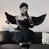 Lencería Erótica Cisne Blanco Puro Deseo Corsé Chaleco Sujetador Sexy Adelgazante Sujetador de Encaje con Falda Volante Dropshipping