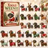 Calendario de Adviento de Navidad 2026 Calendario de Adviento Dachshund de Navidad Caja Sorpresa