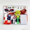 Mundial 2026 Estados Unidos, Canadá y México Set de Aficionado al Fútbol de Argentina Bandera Gafas Manos Aplaudidoras Pintura Facial Accesorios para Animar