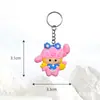Nuevo Llavero Serie Stitch Goma Suave de PVC Colgante de Regalo Anillo para Llaves Llavero de Dibujos Animados Colgante para Mochila