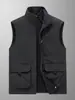 [Uso por ambos lados] chaleco con forro polar para exteriores de secado rápido para hombre delgado chaleco de trabajo chaleco para pesca fotografía chaleco chaleco talla grande