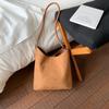 Bolso Tote Casual de Moda Retro para Mujer 2025 Otoño e Invierno Nuevo Estilo Coreano Más Fácil de Combinar Gran Capacidad para Viajes Diarios Bolso de Hombro Cruzado