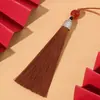 Borla de Flecos con Cuentas de 8 cm Broche Estilo Antiguo Hanfu Marcador de Libros con Borla Colgante para Funda de Teléfono Lámpara de Borla Colgante Venta al por Mayor