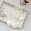 Meias Cinzas de Meia-Cança para Outono e Inverno Femininas, Meias da Moda Estilo Coreano com Estampa de Estrelas, Meias Longas Cinzas de Alta Qualidade com Estrelas de Cinco Pontas