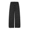 Pantalones de chándal casual de pierna recta con diseño de cielo estrellado para hombre, diseño de tendencia hip-hop con bordado de aplique, pantalones holgados de pierna ancha