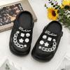 Nova Fivela de Sapato de PVC, Acessórios para Tamancos, Fivela Decorativa Flor de Sapato, Acessórios de Fivela Decorativa para Sapato de Praia e Jardim, Pronto para Venda