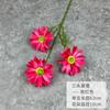 Fábrica atacado decoração de sala de estar decoração flores falsas materiais florais de casamento salão de casamento fileira de flores três crisântemo de verão
