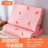 Funda de almohada de algodón y látex lavable, funda de almohada de espuma viscoelástica 50x30 para una persona, 60x40 para adulto y niño, juego de dos