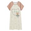 [Meile Liying] 2025 nuevo camisón de verano para mujer de manga corta con caricatura vestido largo pijama ropa de casa para mujer