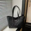 Bolsa Tote Ombro com Pingente Grande Capacidade Moda 2026 Versão Coreana Estrela do Comércio Exterior para Escritório
