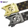 Artículo Popular TransfronterizoTiktok Live Cinturón de Cuero para Hombre con Hebilla Automática, Cinturón de Cuero Genuino para Jóvenes y de Mediana Edad, Versátil para Negocios