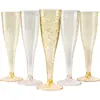 Taça de Champanhe Descartável Transparente Transfronteiriça Taça de Vinho de Plástico Adequada para Brinde de Casamento Festa Taça de Coquetel