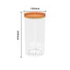 Frasco de plástico con tapa lata de refresco calibre 100 frasco sellado transparente boca ancha frasco PET plástico con tapa