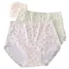 Panty Femenino de Seda Helada de Verano, Cintura Media, Estampado Floral 7A Antibacteriano, Transpirable, Amigable con la Piel, Sin Costuras, Moldeador de Cadera, Entrepierna Antibacteriana