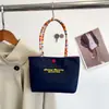 Bolso de Mano con Letra Linda para Mujer, Nuevo, Bordado, Color Sólido, Bolsa para Teléfono Móvil, Bolso Tote Pequeño Portátil y Práctico para Viajes