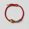 Pulsera de Cuerda Roja para Mujer, Hilo Rojo Tejido a Mano, Amuleto Rojo de la Suerte, Regalo para Hombres, Pareja
