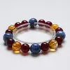 Un Mar de VerdeCristal Natural Amarillo Torre de Cristal Pulsera Hecha a Mano para Mujeres, Pulsera Versátil de Ágata Roja al por Mayor