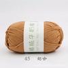 Ovillo de Hilo de Algodón Leche Peinado de 5 Hebras para Bufandas, Sombreros, Mantas, Chales, Hilo para Bebés, Ovillo Suave y Cómodo para Bebés