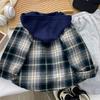 Chaqueta de Otoño para Niños Niños Primavera y Otoño 2025 Nueva Chaqueta con Capucha Holgada Estilo Coreano para Niños de Edad Media