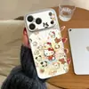 Aplicable a Apple, se convierte instantáneamente en 17promax, Stitch Rosa KT Gato iPhone Teléfono Suave Duro Corning Funda UV Personalizada