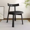 Silla de Comedor de Madera Maciza para Uso Doméstico, Silla de Hotel Restaurante Minimalista Moderna Nórdica de Lujo Ligero con Respaldo, Silla de Escritorio Acolchada Suave de Estilo Italiano de Moda