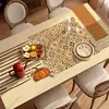 Mantel Individual de Mesa Estilo Americano Retro Calabaza, Mantel de Mesa de Comedor de Lujo Ligero de Gama Alta, Cuero de PVC Impermeable y a Prueba de Aceite, Mantel de Mesa de Café Lavable y Resistente al Calor