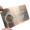 Fábrica de Origen Venta al por Mayor 14443 RFID Metal NFC en Blanco Tarjeta de Negocio NFC de Metal Negro Mate