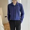 Camisa de Boda para Novio y Padrino para Hombre color vino tinto Manga Larga Corte Ajustado Casual de Negocios Camisa Base