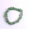 Pulseira de Pedra Natural com Pedrinhas Artesanal Versátil Fofa Colorida Pulseira de Cristal Rosa