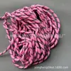 Cuerda Redonda de Poliéster con Núcleo Retorcido, Patrón de Puntos de Colores, 5mm de Espesor, Cuerda Miu Resistente al Desgaste para Tejido Hecho a Mano DIY, Colgante, Cinturón, Cuerda para Sombrero, Cordón