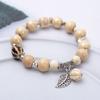 Pulseira de Cerâmica Étnica Novo Retrô Jingdezhen para Homens e Mulheres Estudantes Joias de Cerâmica Pulseira de Círculo Duplo Quiosque Venda por Atacado