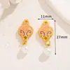 Nuevo Estilo Chino Oro Antiguo Gota de Aceite Aleación Pulsera Brazalete Colgante Colgante Collar Colgante Accesorios para Joyería DIY Material