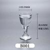 Copa de Licor de Vidrio, Copa de Vino Blanco Pequeña de Vidrio, Vaso Alto, Cáliz con Patrón, Se Puede Agregar Vaso de Chupito con Logo