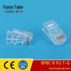8P8CR FU/T-G ultra-cinco Crystal Head RJ45 cabo de rede Crystal Head CAT5E cabo de rede de computador Crystal Head