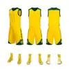 Conjunto de Uniforme de Baloncesto Personalizado para Hombres, Uniforme de Equipo para Estudiantes, Jersey Deportivo de Entrenamiento para Competiciones de Verano con Números Impresos, Camiseta de Baloncesto de Secado Rápido