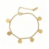Pulsera popular de titanio y acero estilo ins, moderna, versátil, corazón, mariposa, estrella, geométrica, de acero inoxidable, joyería para la mano