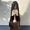 Foto real del fabricante de la nueva peluca BJD de color block, seda suave, escala 1/3, 1/4, 1/6, flequillo largo, peluca de pelo largo y liso