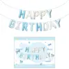 Globo de Letra Feliz Cumpleaños de 16 pulgadas Globo de Papel de Aluminio Impreso Decoración de Ambiente para Fiesta Infantil Arreglo de Escena