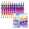 Pluma de graffiti popular para arte de uñas transfronteriza, pluma de pintura acrílica de 24 colores para pintar uñas, pluma de secado rápido para punteado y delineado DIY