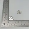Nuevo Colgante Doble C de Chanel Plata Colgante de Letra Inglesa Árabe Collar Pulsera DIY Accesorios de Joyería
