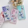 Funda Suave para Teléfono Móvil Samsung con Brillo de Mariposa y Caída para S25u/S24 /A73/A54/A55 Cubierta a Prueba de Caídas