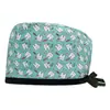 Gorro Quirúrgico Estampado de Algodón Ajustable Bolsa para Cabello Largo de Mujer Gorro Dentista Clínica Dental Gorro Esmerilado Comercio Exterior para Hombres